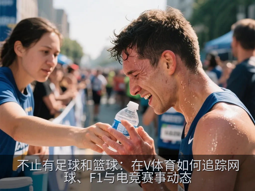 一条在落日余晖中延伸的现代赛车跑道,象征F1赛车运动的速度与激情